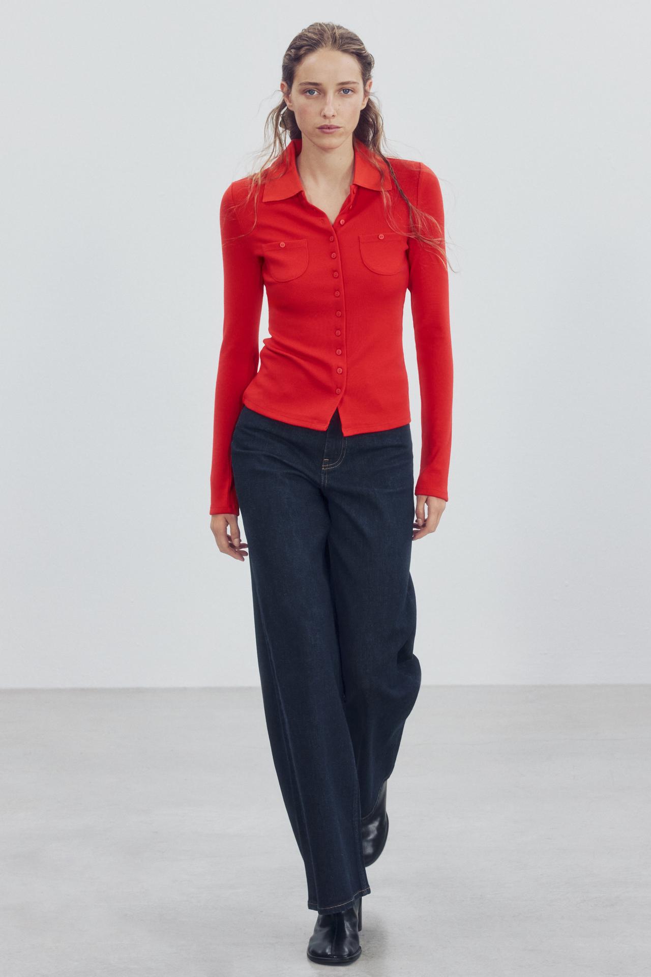 POLO SHIRT WITH BUTTONS AND MINI POCKETS