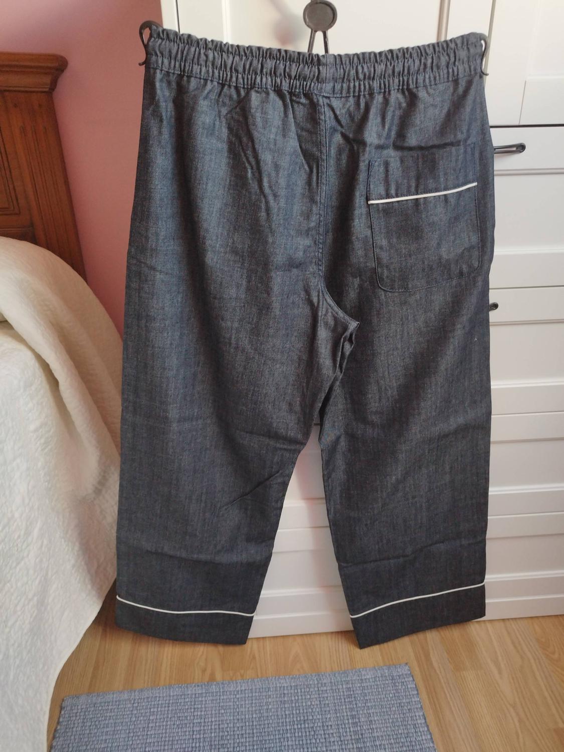 ZW COLLECTION CONTRAST TRIM TROUSERS - Image 4