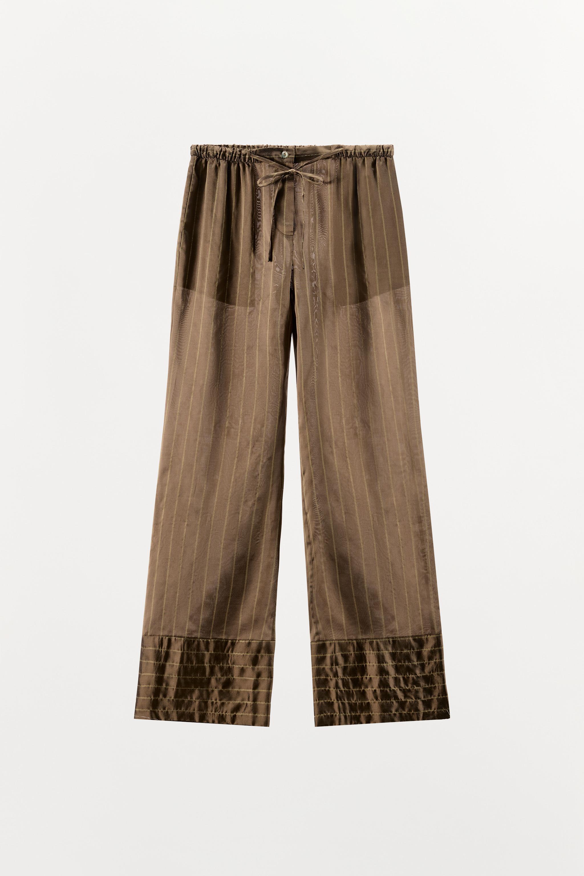 STRIPED PAJAMA PANTS