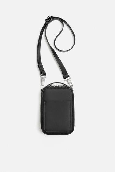 TEXTURE CROSSBODY BAG - Black by Zara