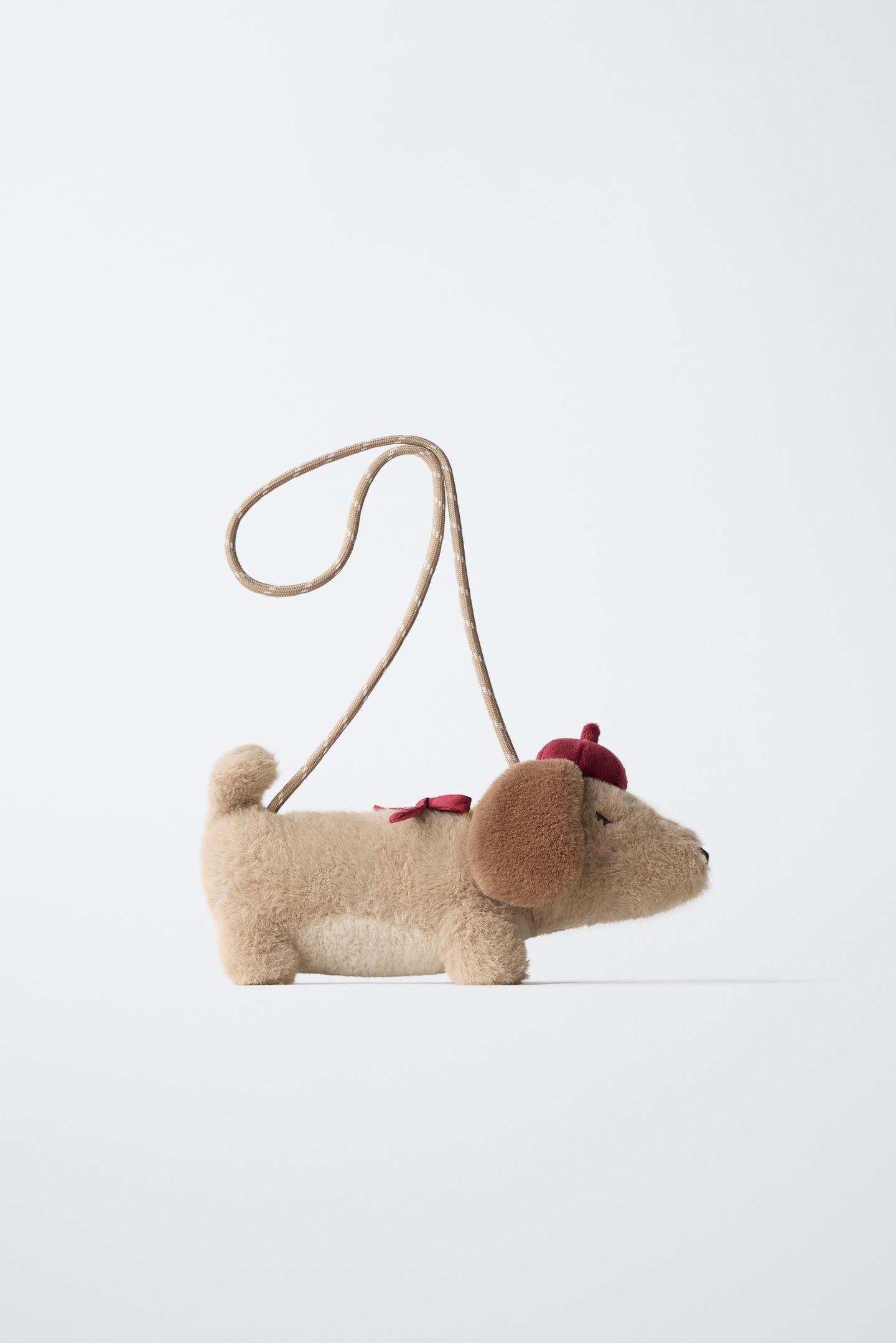 Детская сумка Zara Dachshund Crossbody, цвет: Молочный белый — фото 1