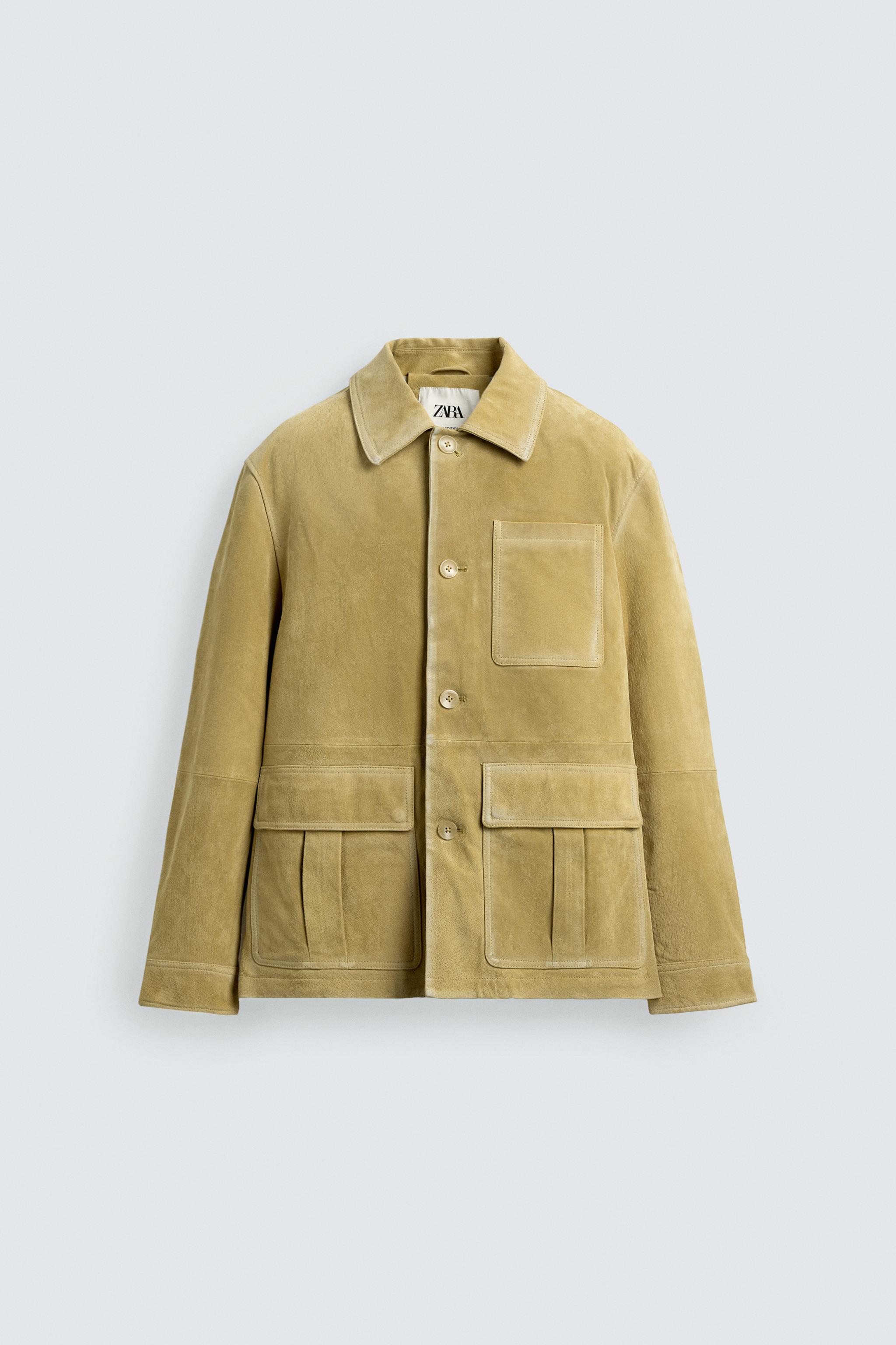 BLOUSON EN DAIM À POCHES