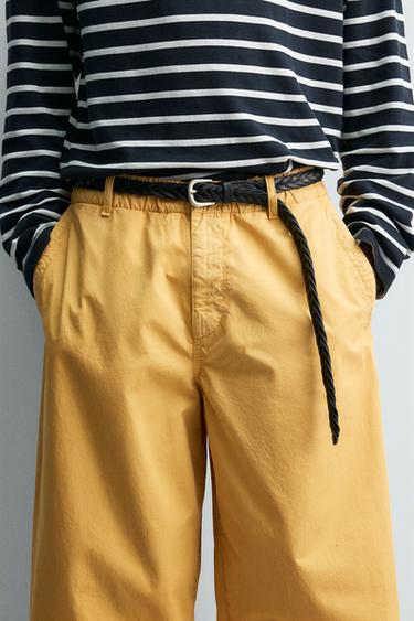 Zara BRAIDED LEATHER BELT AARON LEVINE X ZARA - Black - Image 0