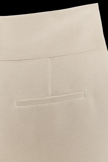 Zara CROSSOVER SHORTS - taupe brown