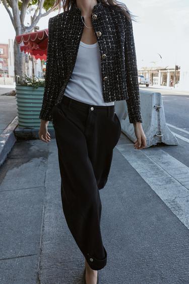 TEXANS Z1975 BALLOON FIT MID WAIST - Negre de Zara