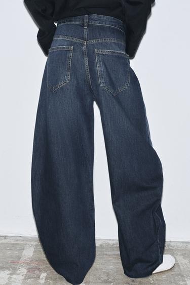 ZW COLLECTION BARREL MID-WAIST JEANS - Mid-blue by Zara - Image 2