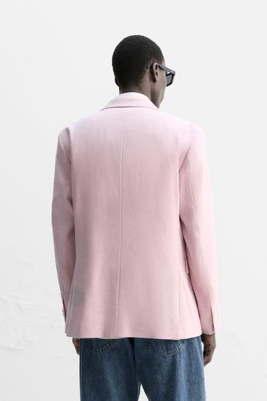 BLAZER TRAJE VISCOSA - LINO - Rosa de Zara