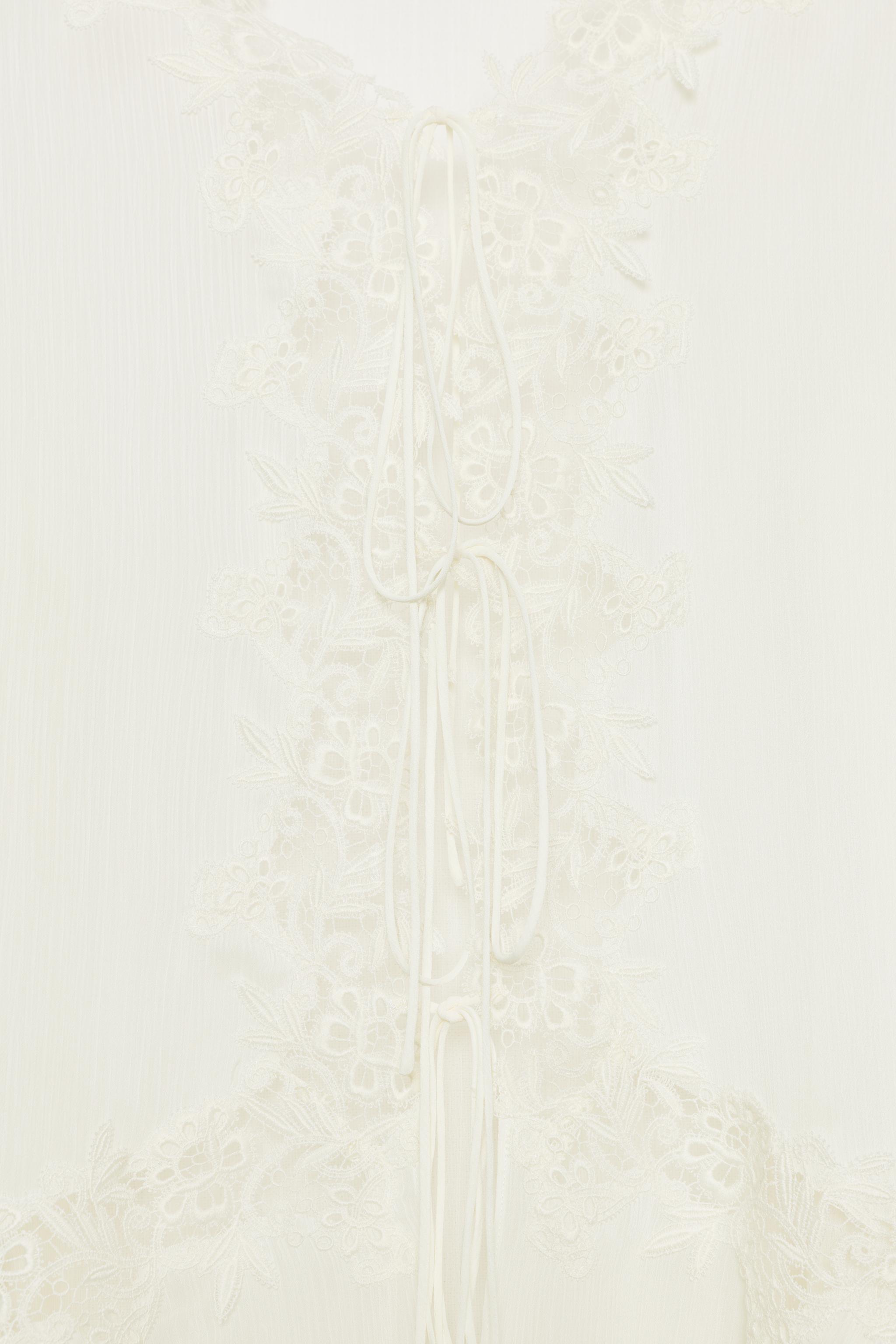 ZW COLLECTION COMBINATION LACE BLOUSE