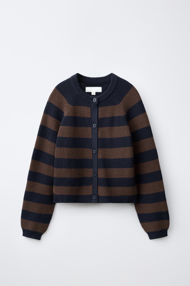 CHAQUETA PUNTO RAYAS