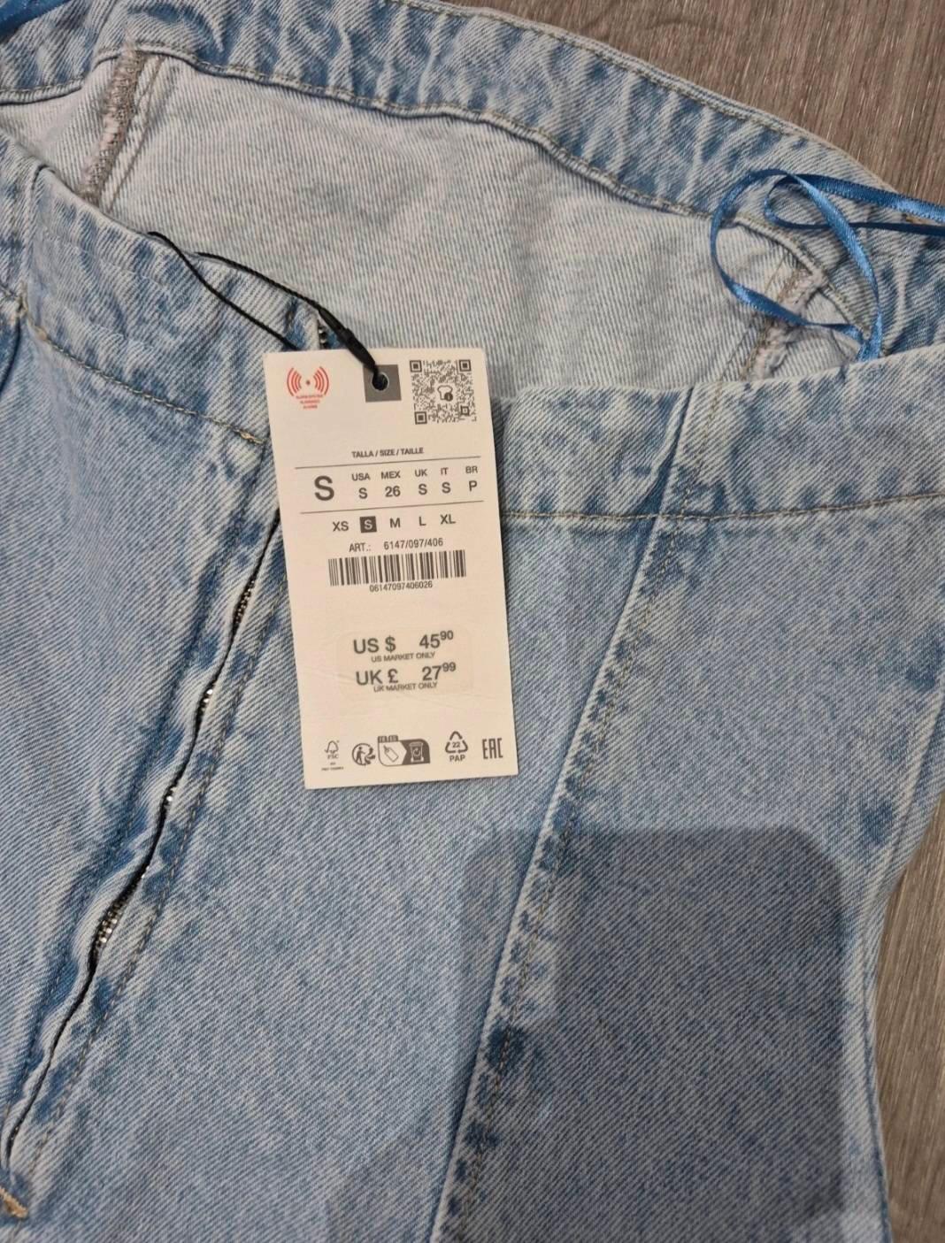 Z1975 DENIM BANDEAU TOP - Image 3