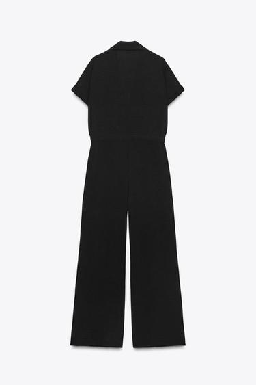 COMBINAISON FLUIDE POCHES - Noir de Zara - Image 6
