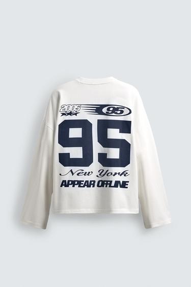 T-SHIRT À INSCRIPTION IMPRIMÉE BIMATIÈRE - Blanc cassé de Zara - Image 7