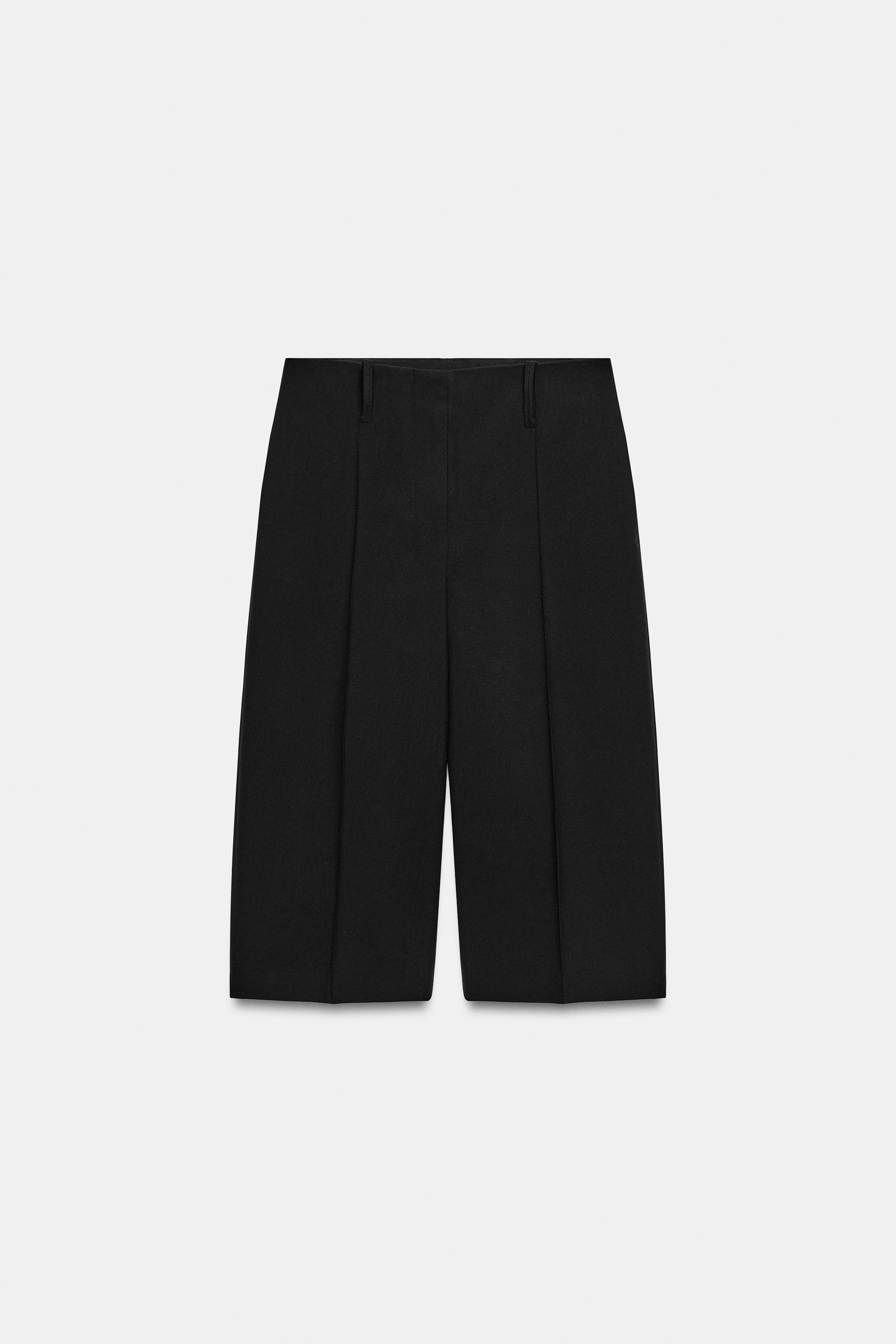 Женские шорты Zara ZW COLLECTION STRAIGHT DARTED BERMUDA SHORTS — фото 6