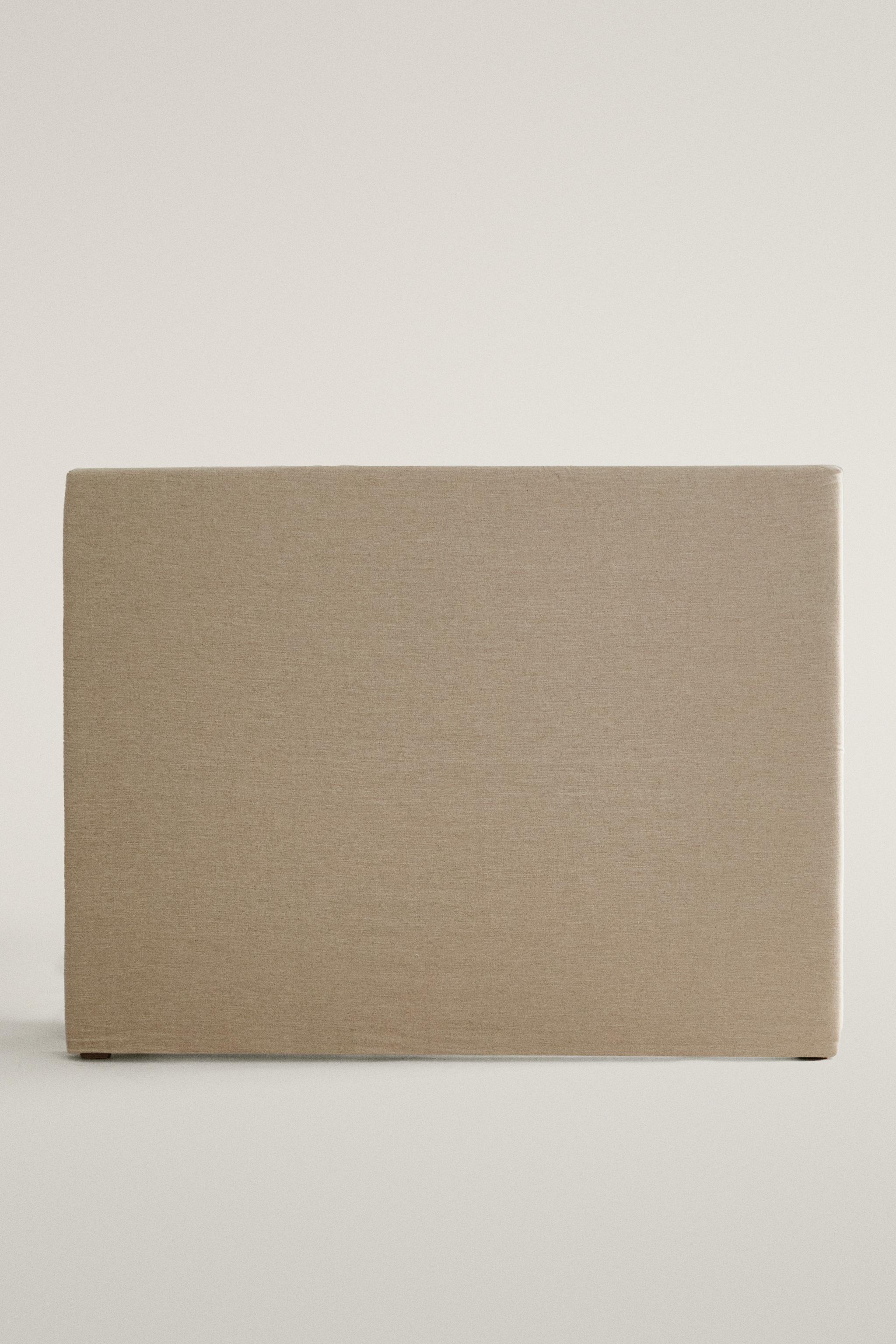 HEMP AND COTTON COVERED HEADBOARD