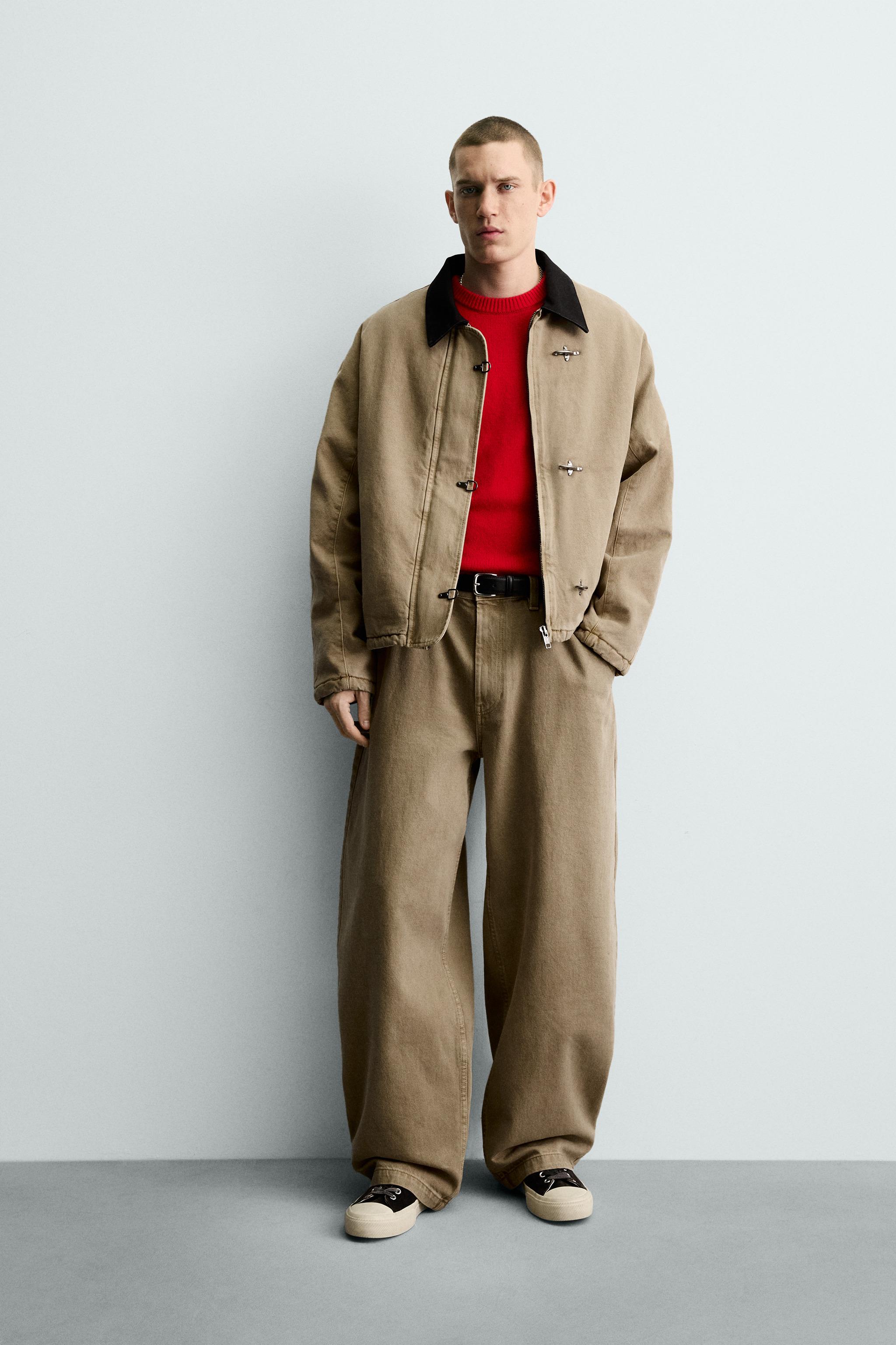 PEEL&LIFT パラシュートジャケット COMBINATION COLLAR FIREMAN CLASP JACKET - Sand | ZARA United States