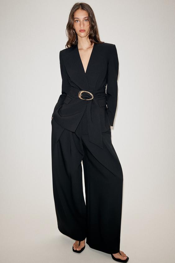 BELTED BLAZER SUIT WITH DARTED TROUSERS - 866 by Zara - Image 0