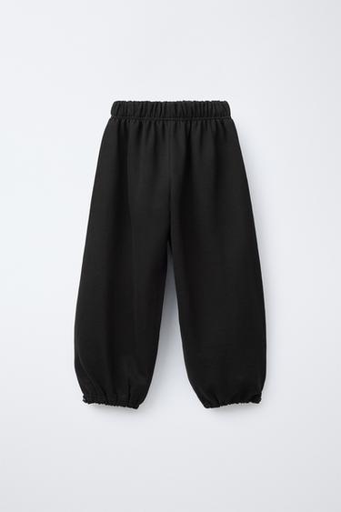 EMBROIDERED JOGGER TROUSERS - Black by Zara - Image 2