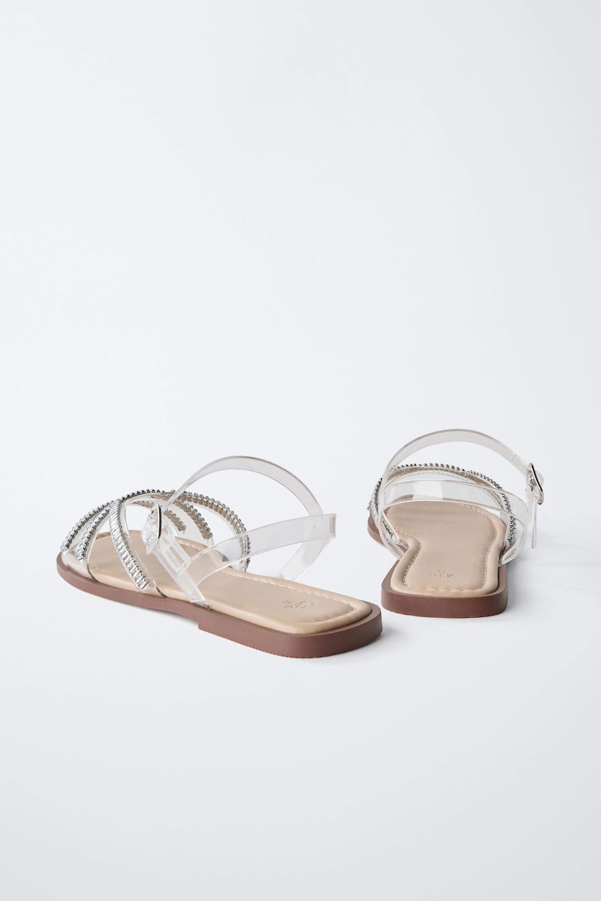 蘭沙。 WOVEN CAGE SANDALS - Chocolate Brown | ZARA United States
