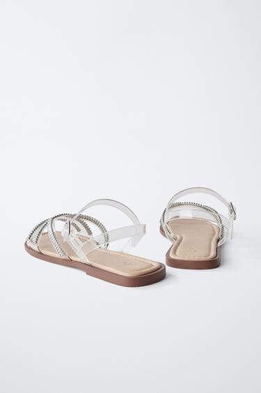 NOVELTY VINYL SANDALS - Silver by Zara - Image 5