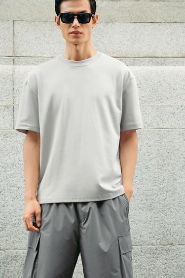Zara 基本款標準版 T 恤 - 珍珠灰色
