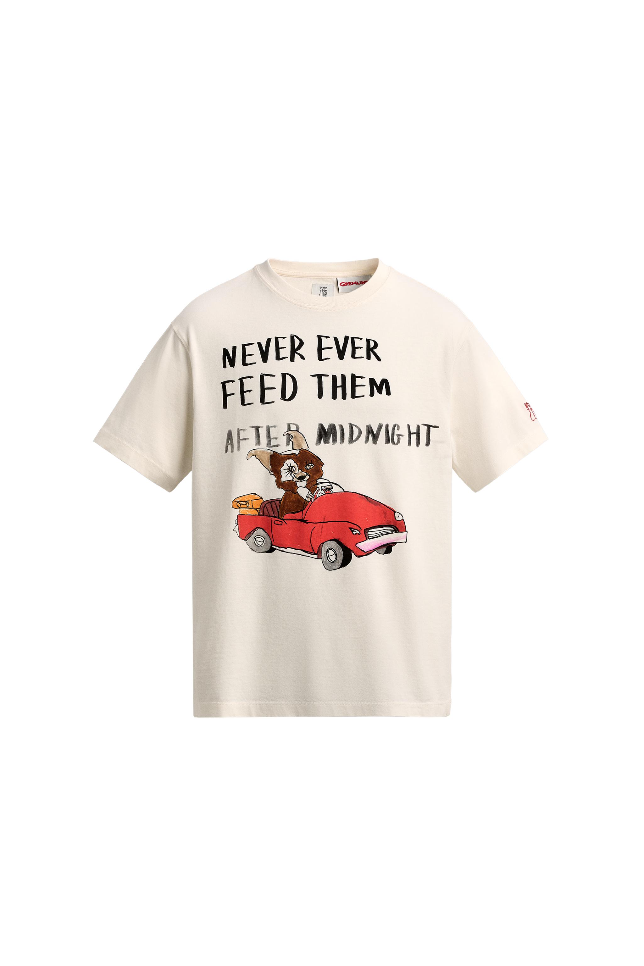 GREMLINS™ & © X DYLAN'S T-SHIRT CLUB X ZARA İLLÜSTRASYONLU T-SHIRT