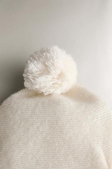 CHILDREN'S CASHMERE HAT - Oyster-white by Zara - Image 3