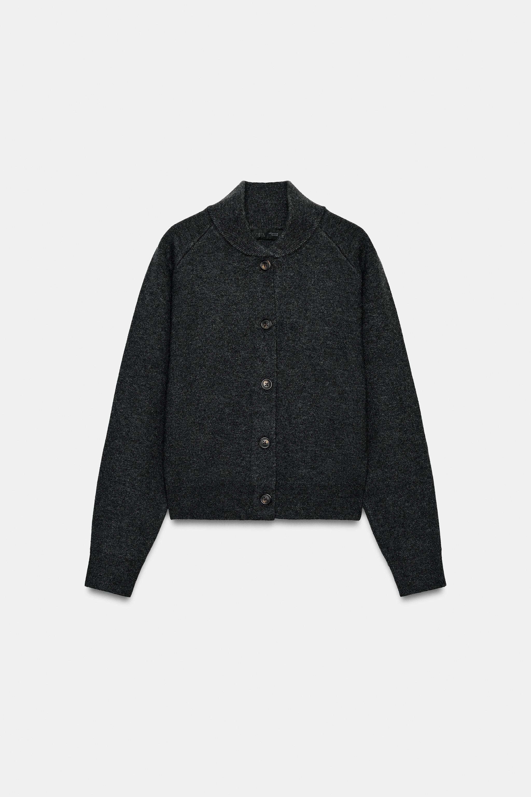 ニットボンバージャケット - カーボングレー | ZARA Japan / 日本