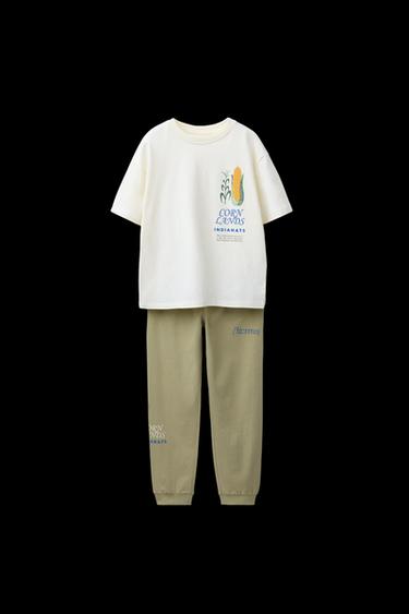 AGES 6-14 / SWEETCORN PYJAMAS - Green by Zara - Image 0