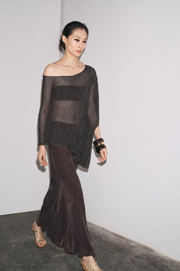 SAIA COMPRIDA ZW COLLECTION Marrom ZARA Brasil