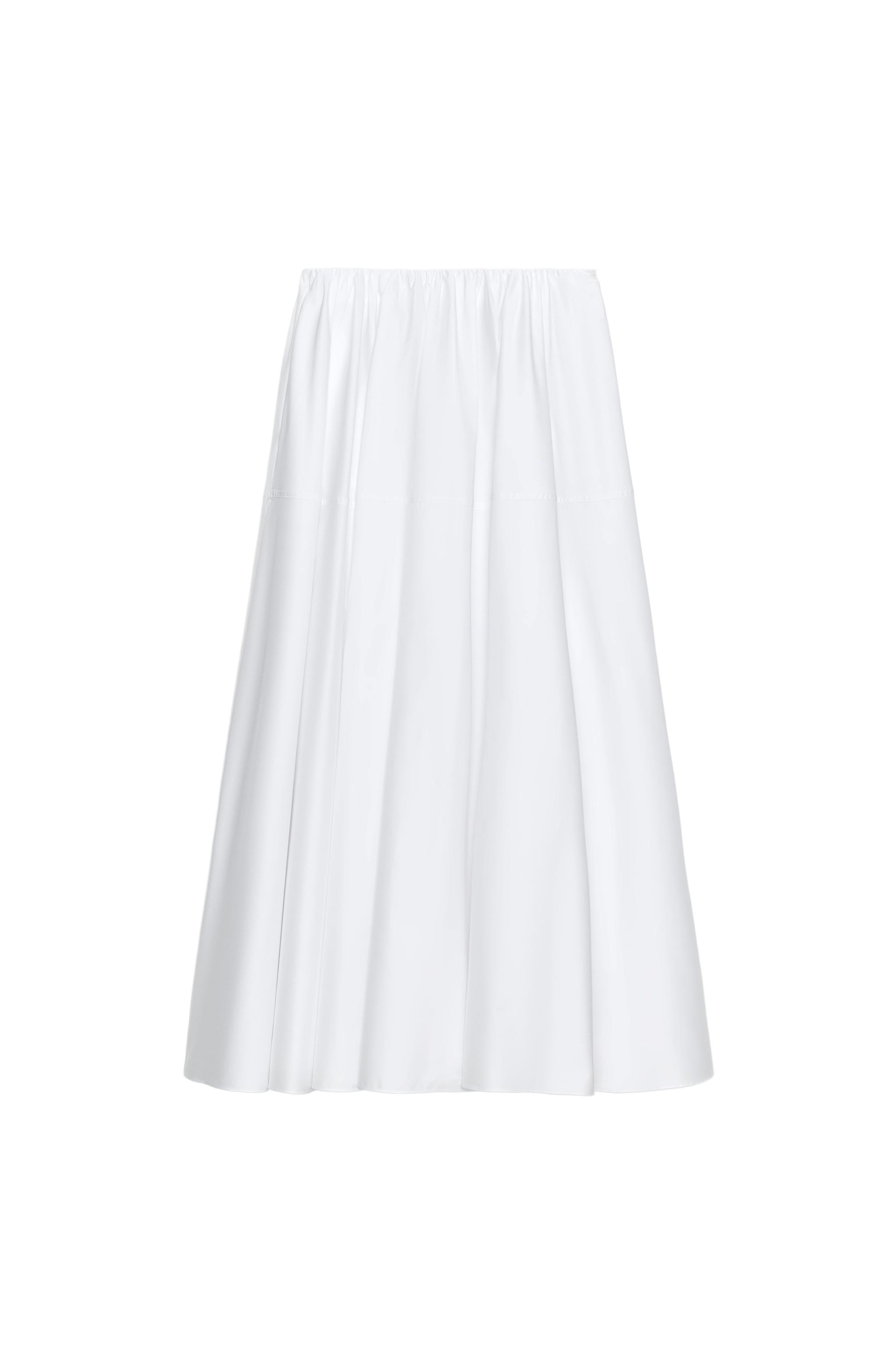 ZW COLLECTION ボリュームスカート - ホワイト | ZARA Japan / 日本