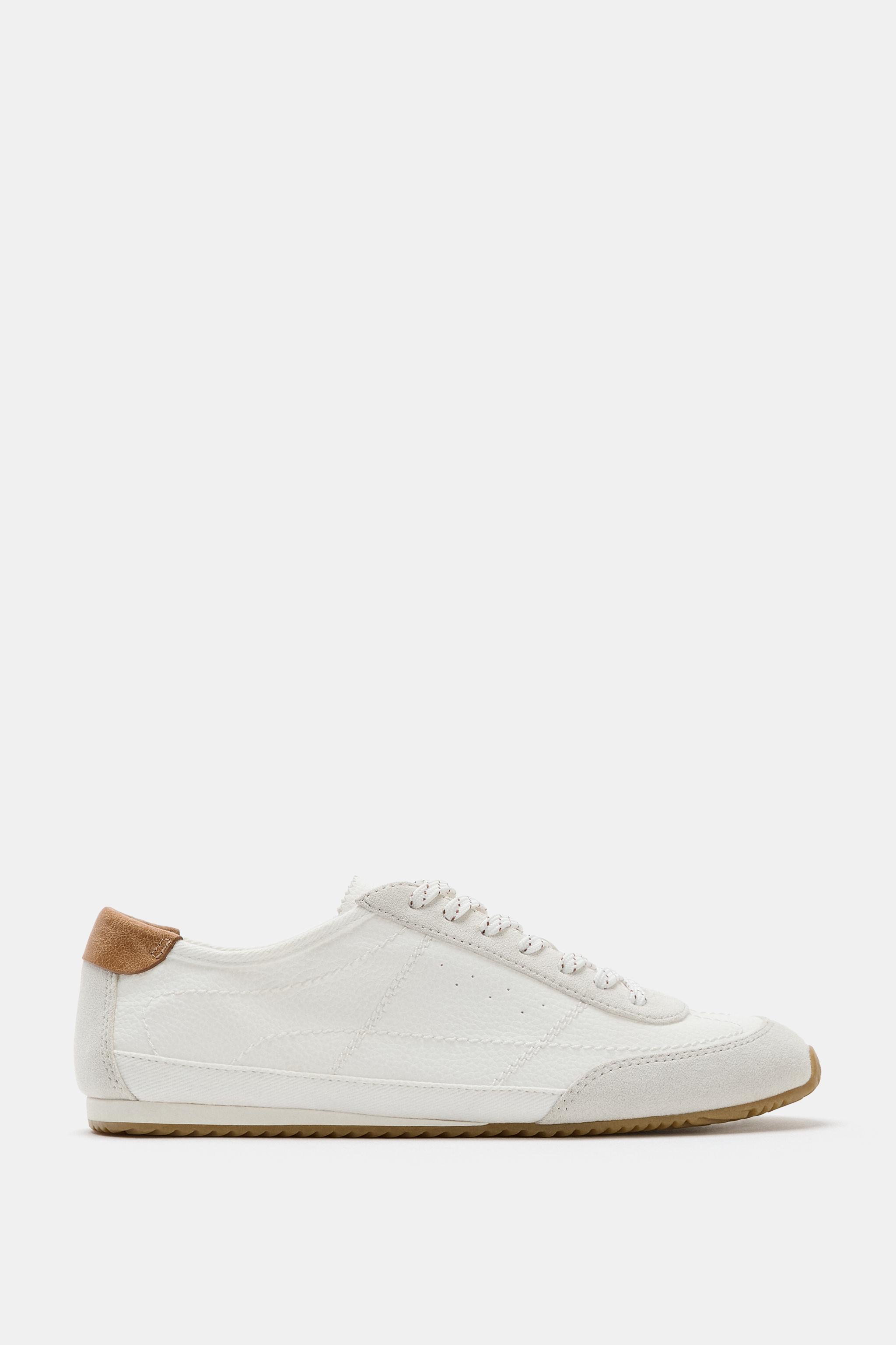 Женские кроссовки Zara DERBY SNEAKERS WITH HEEL DETAIL — фото 3