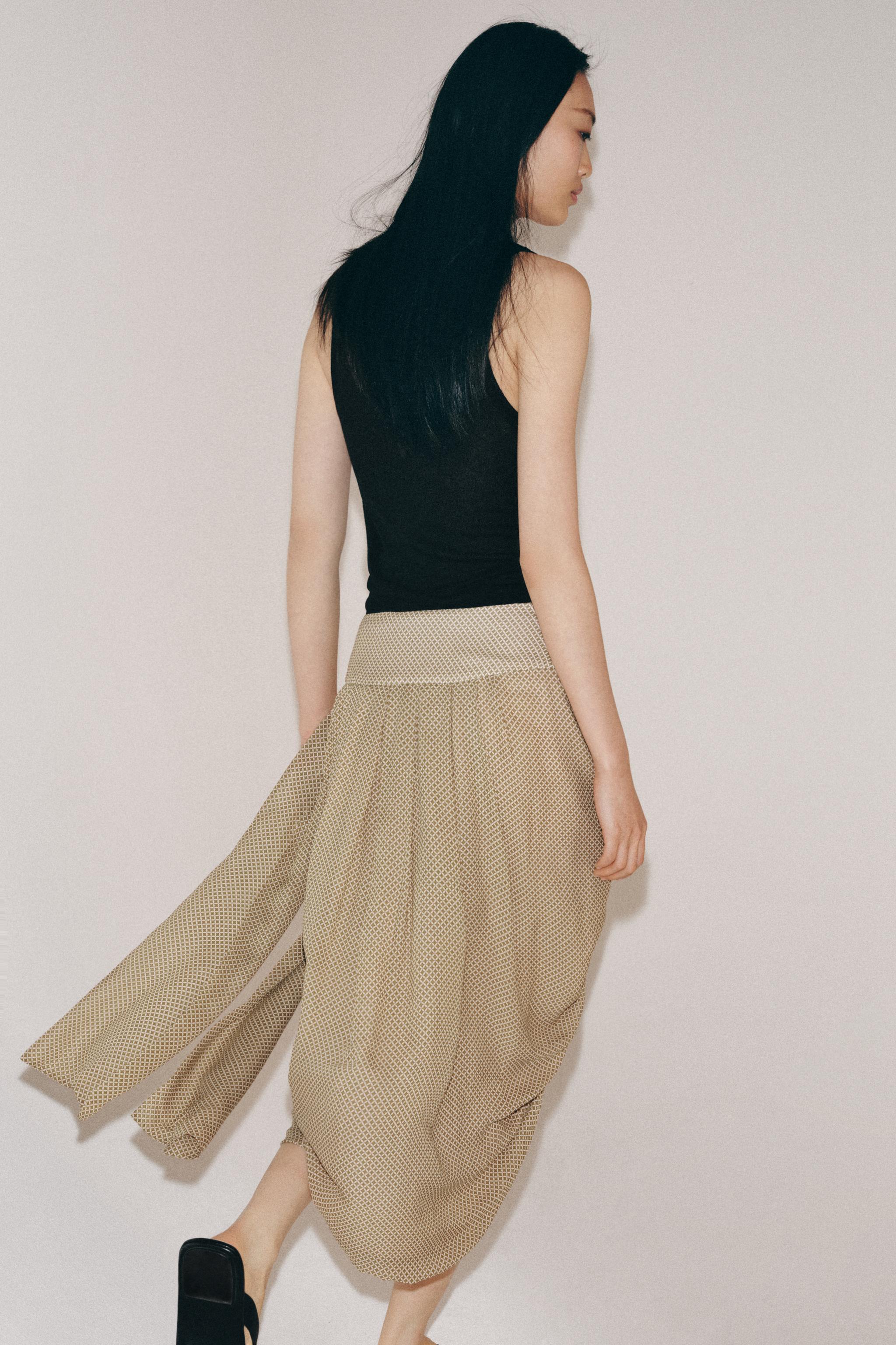 DRAPED PRINTED SKIRT ZW COLLECTION