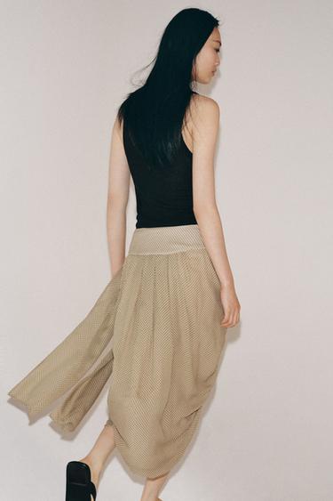 ZW COLLECTION DRAPED PRINTED SKIRT - Multicoloured by Zara - Image 2