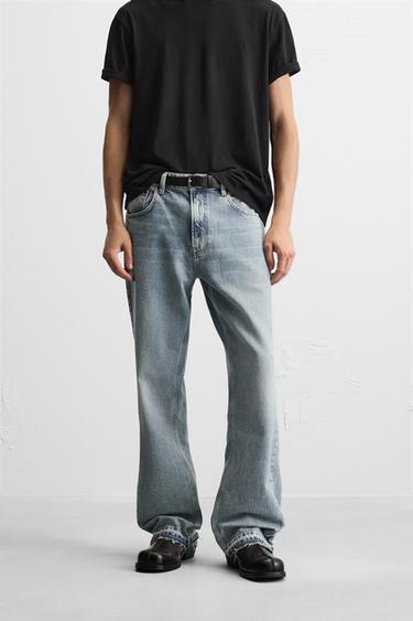 JEANS FLARE FIT - Azul da Zara