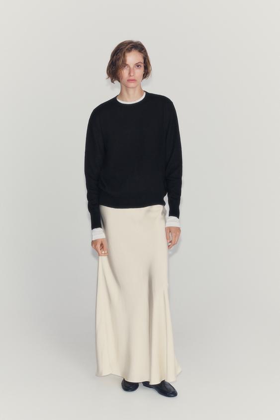 100% EXTRA-SOFT WOOL JUMPER - Black by Zara - Image 0