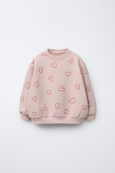SUDADERA ESTAMPADO - Rosa de Zara