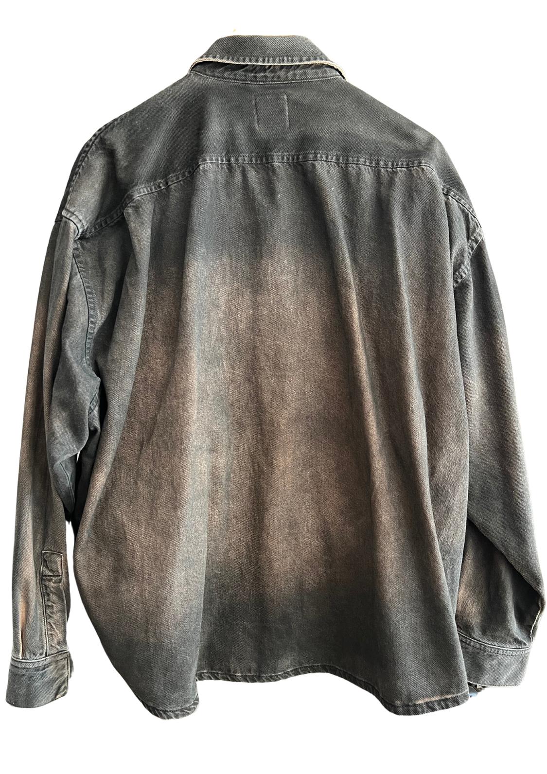 DENIM OVERDYED SHIRT - Image 4