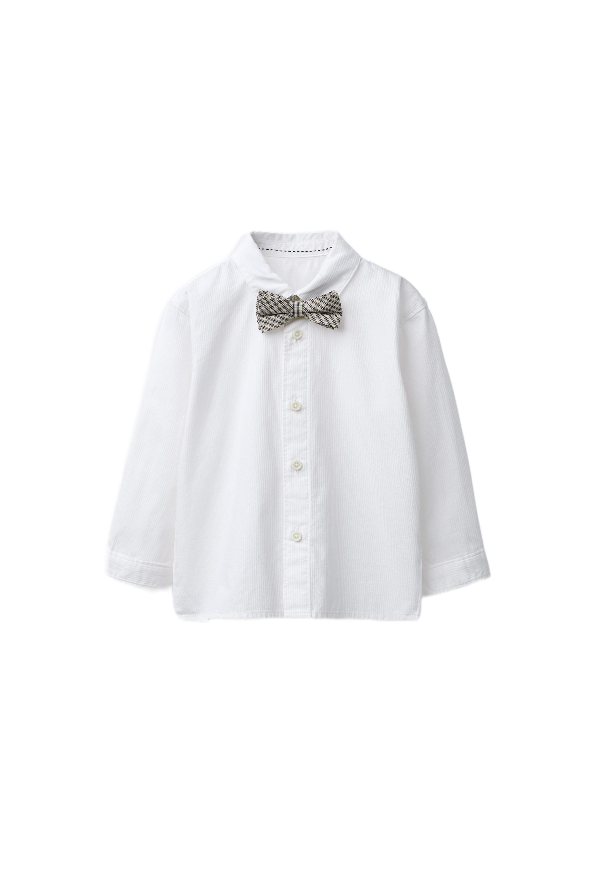 DETACHABLE BOW TIE SHIRT - White | ZARA South Africa