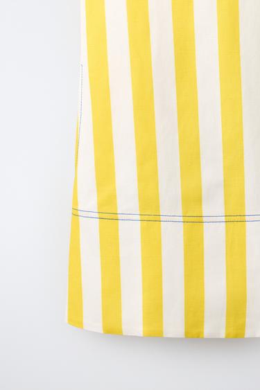 ROBE À RAYURES SURPIQÛRES CONTRASTANTES - Imprimée de Zara - Image 3