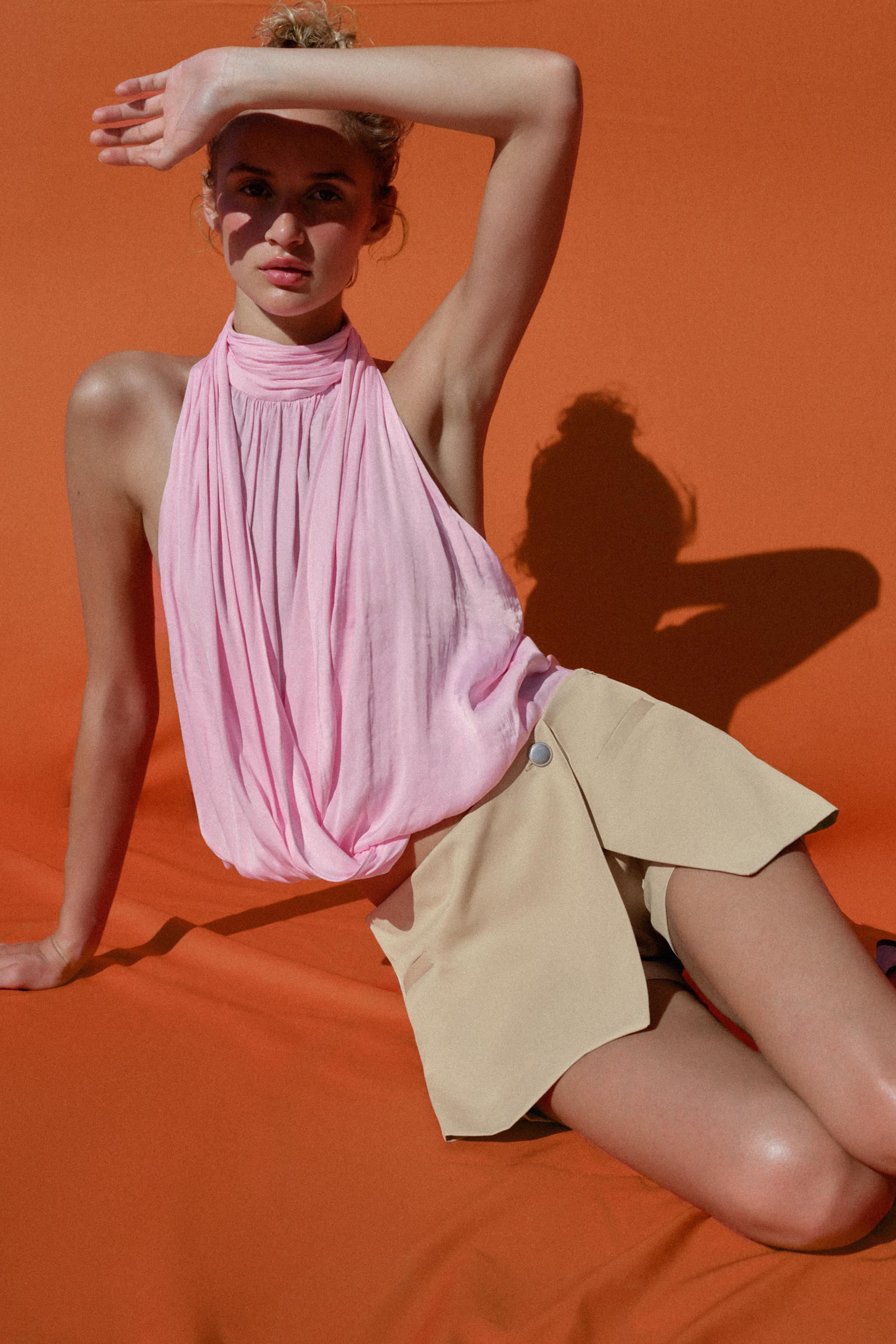 Женские юбки Zara LOW-RISE WRAP SKORT — фото 6