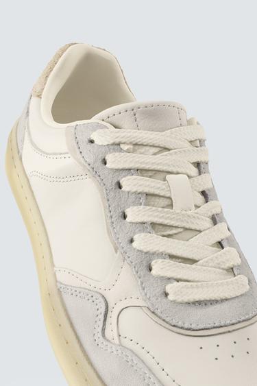 LEATHER BAREFOOT TRAINERS - White by Zara - Image 0