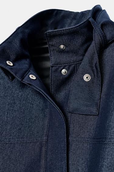HIGH-NECK BOMBER JACKET - Indigo by Zara - Image 8