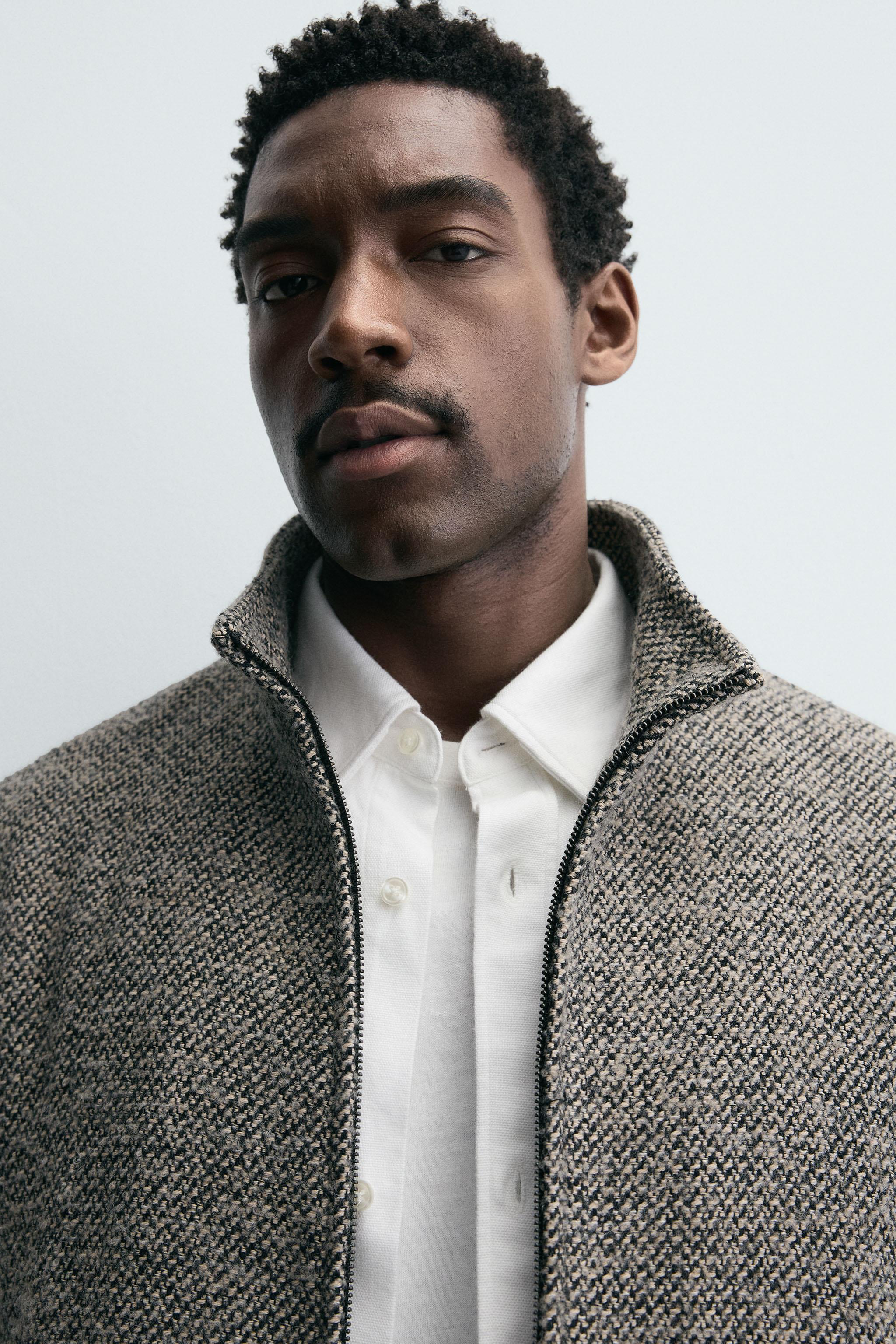 BOUCLÉ TEXTURE OVERSHIRT