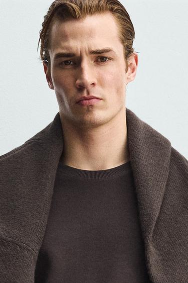 SUDADERA RELAXED FIT INTERLOCK - Marrón oscuro de Zara