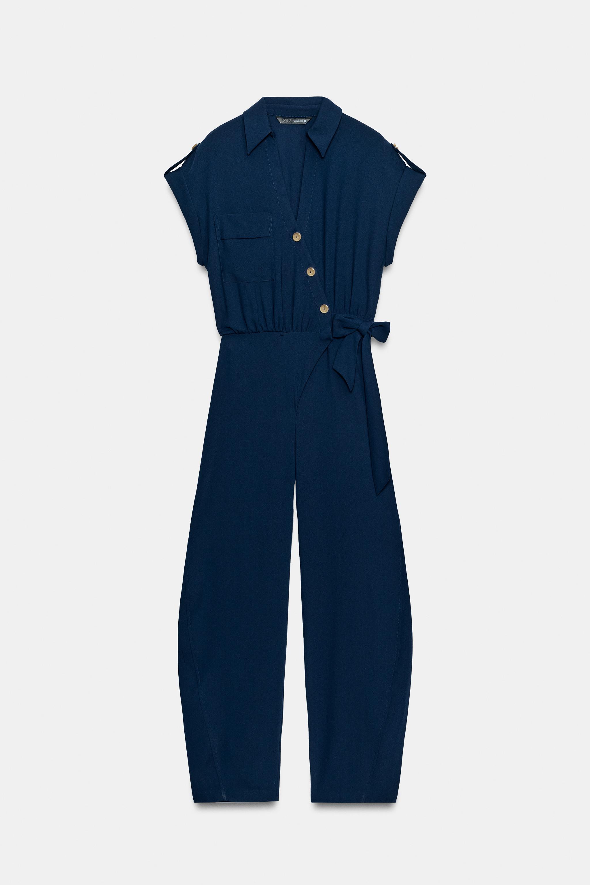 LONG BELTED JUMPSUIT