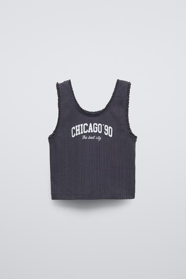 DÉBARDEUR POINTELLE VARSITY - Gris anthracite de Zara