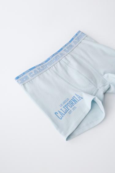 AGES 6-14 / 5-PACK OF TEXT BOXERS - Multicoloured by Zara - Image 4