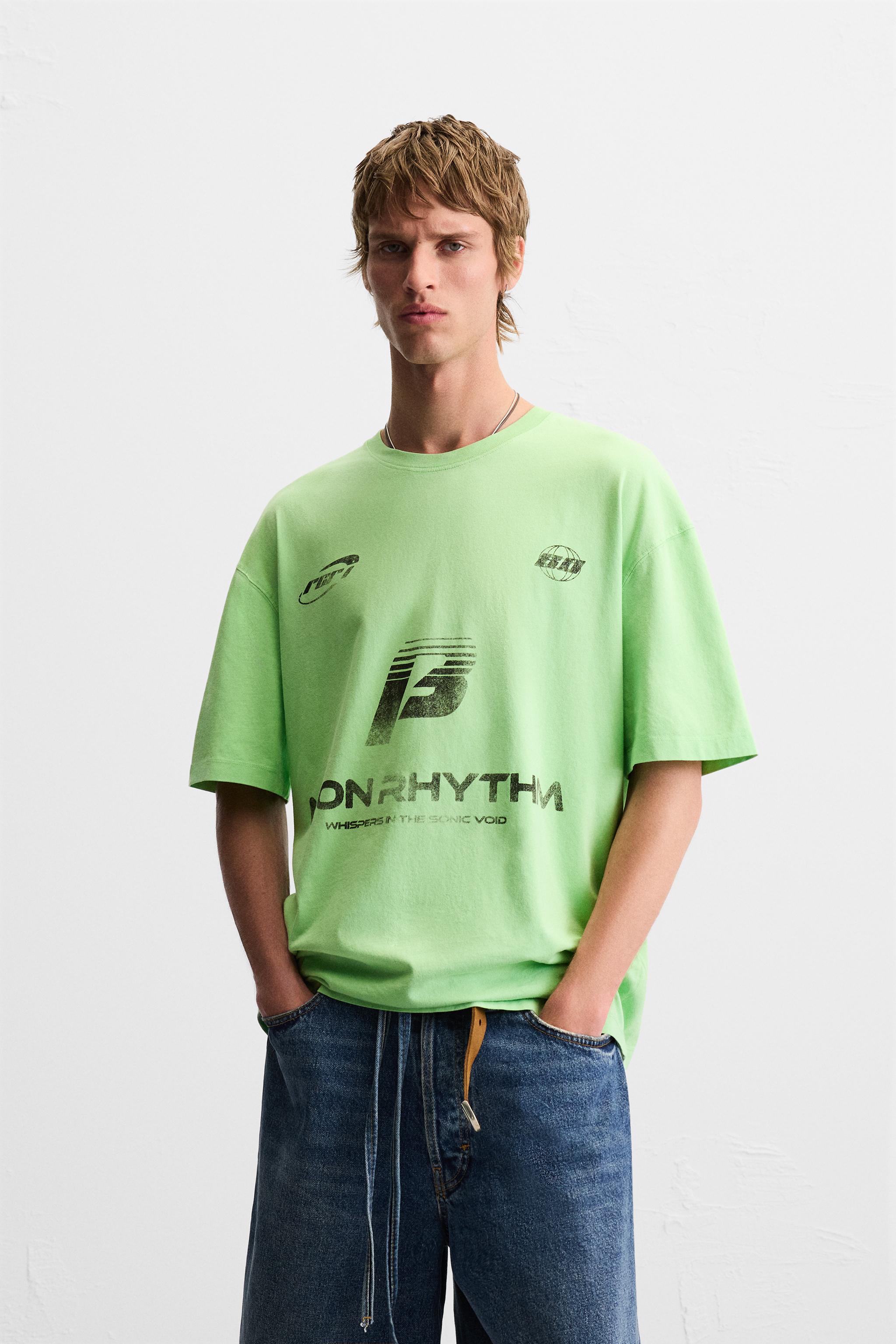 ZARA】グラデーション プリント ニット Tシャツ (ZARA/Tシャツ
