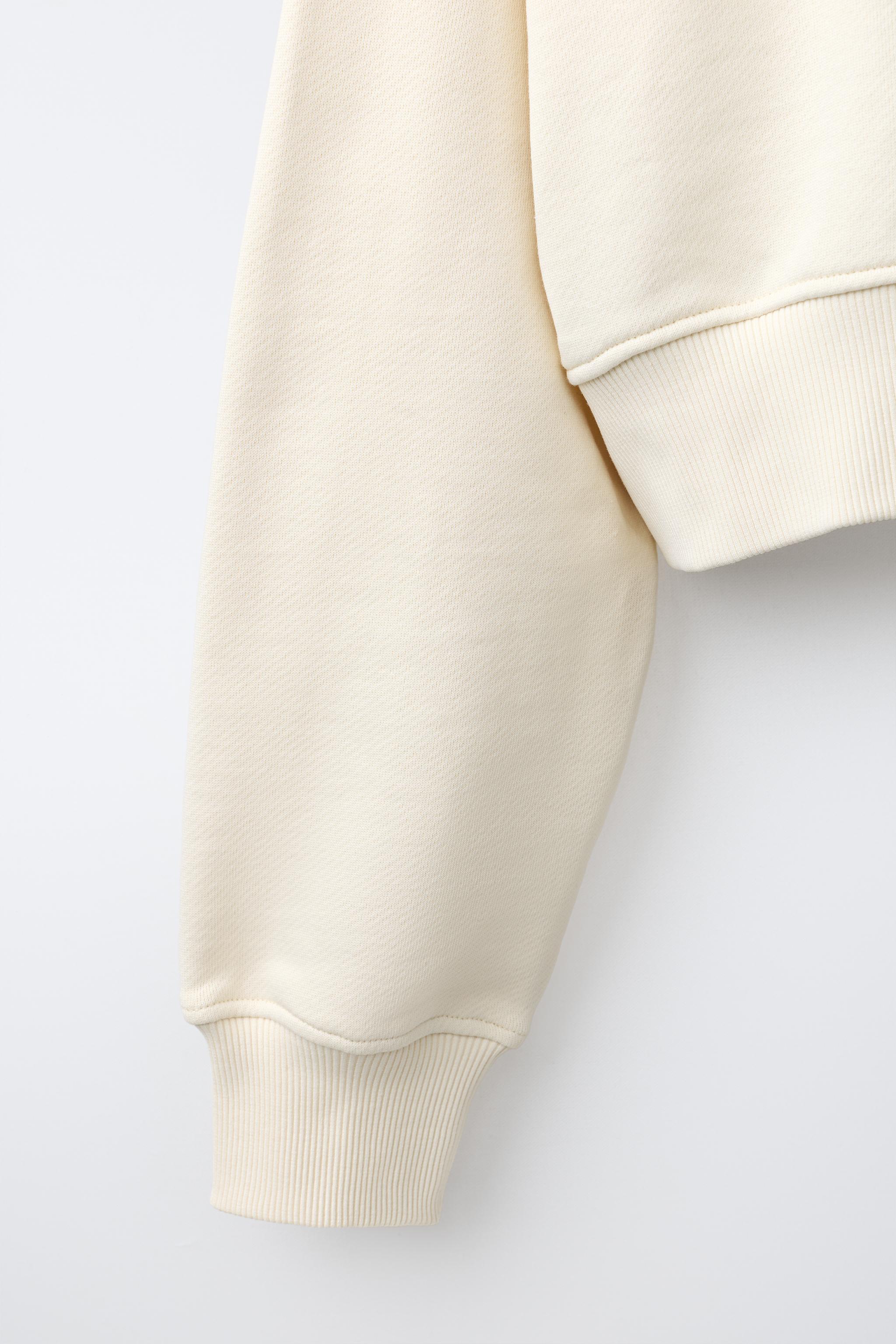 Детские худи Zara CROPPED ZIP SWEATSHIRT — фото 4