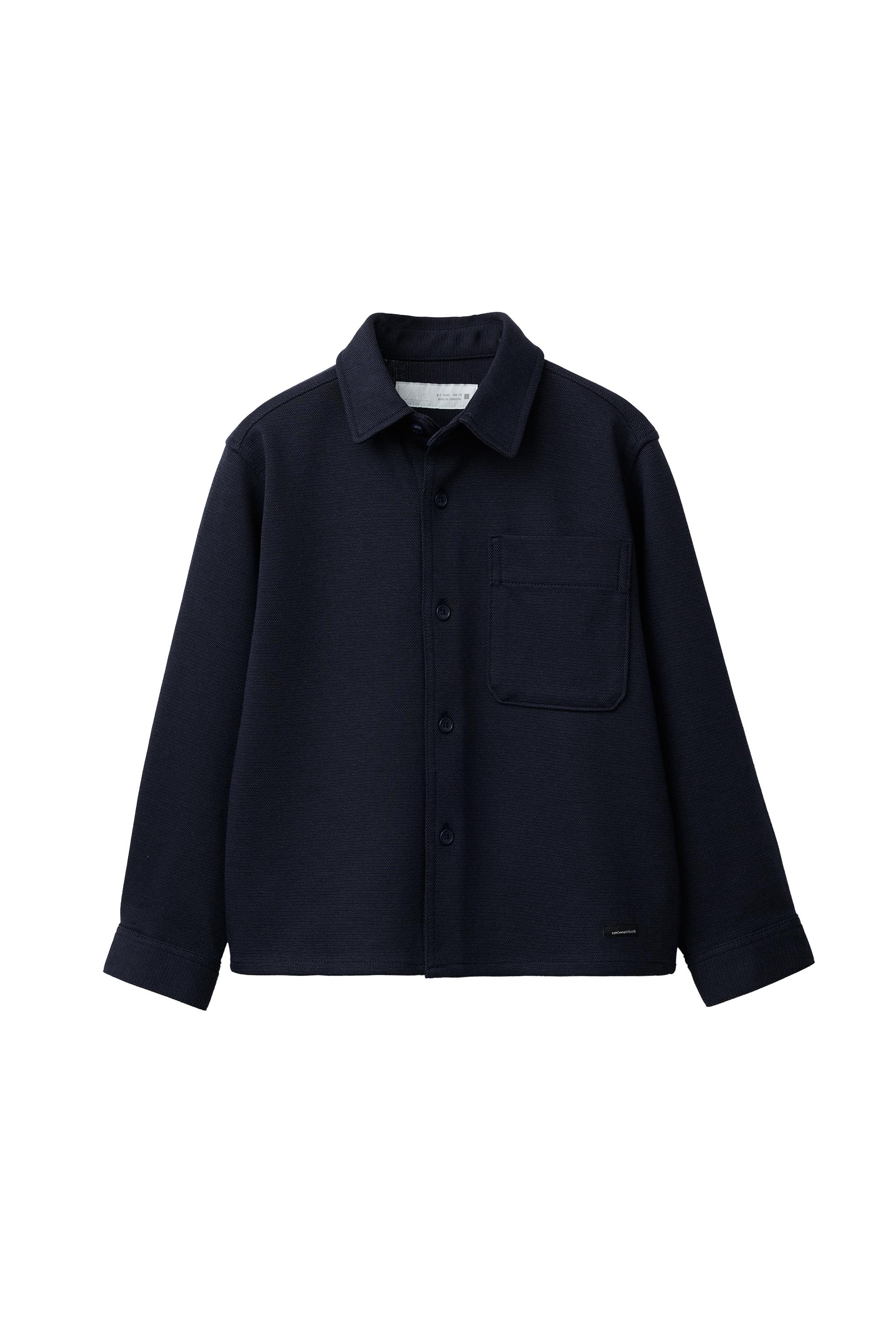 コンフォートシャツジャケット - ネイビーブルー | ZARA Japan / 日本